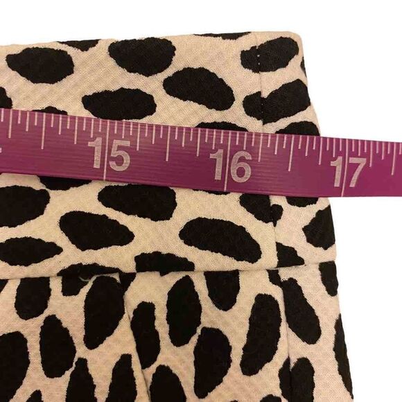 Talbots Slim Crop Black and White Cheetah Print Pants - Picture 11 of 14